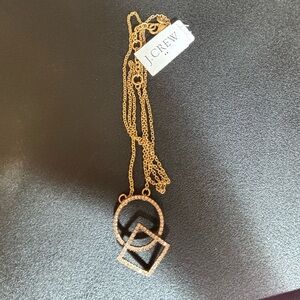 J. Crew Gold Geometric Necklace